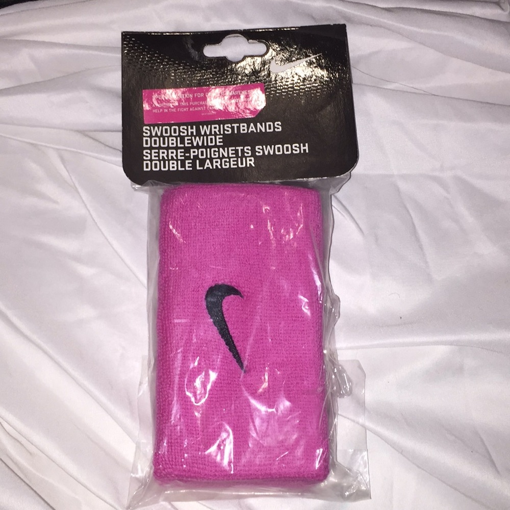 Nike pink wristband